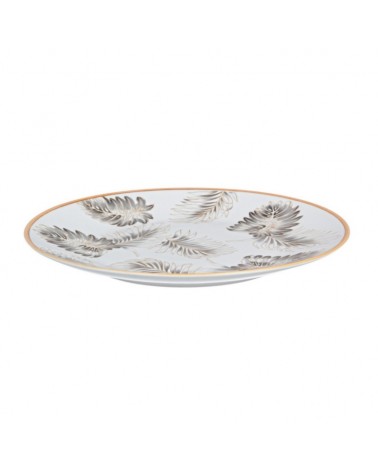 Plato decorativo leaf porc d40