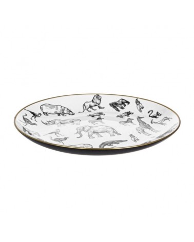 Plato decorativo africa porc d35