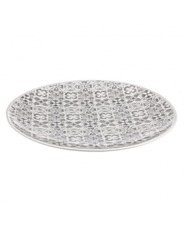 Plato decorativo ares cr gris