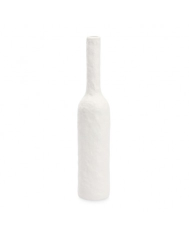 Botella decorativa hisar red blanco h35